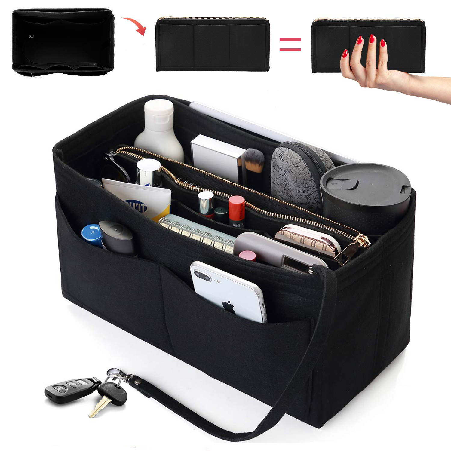 Felt Purse Organizer Insert -  - Backpack Insert Organizer 评论和价格